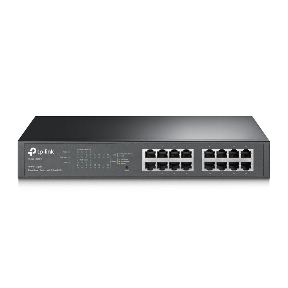 Image of TP-Link TL-SG1016PE network switch Managed L2 Gigabit Ethernet...