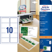 Avery C32011-25 non-adhesive label 250 pc(s) White Rectangle