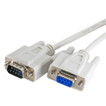 Cablenet 2m RS232 Serial DB9 Male - Female All Lines Grey PVC Cable