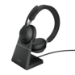 Jabra Evolve2 65 Casque Sans fil Arceau Bureau/Centre d'appels USB Type-A Bluetooth Socle de chargement Noir