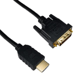 Cablenet 2m Gold HDMI 1.4b Male - DVI-D Male 1080p 24+1 30AWG Black Cable