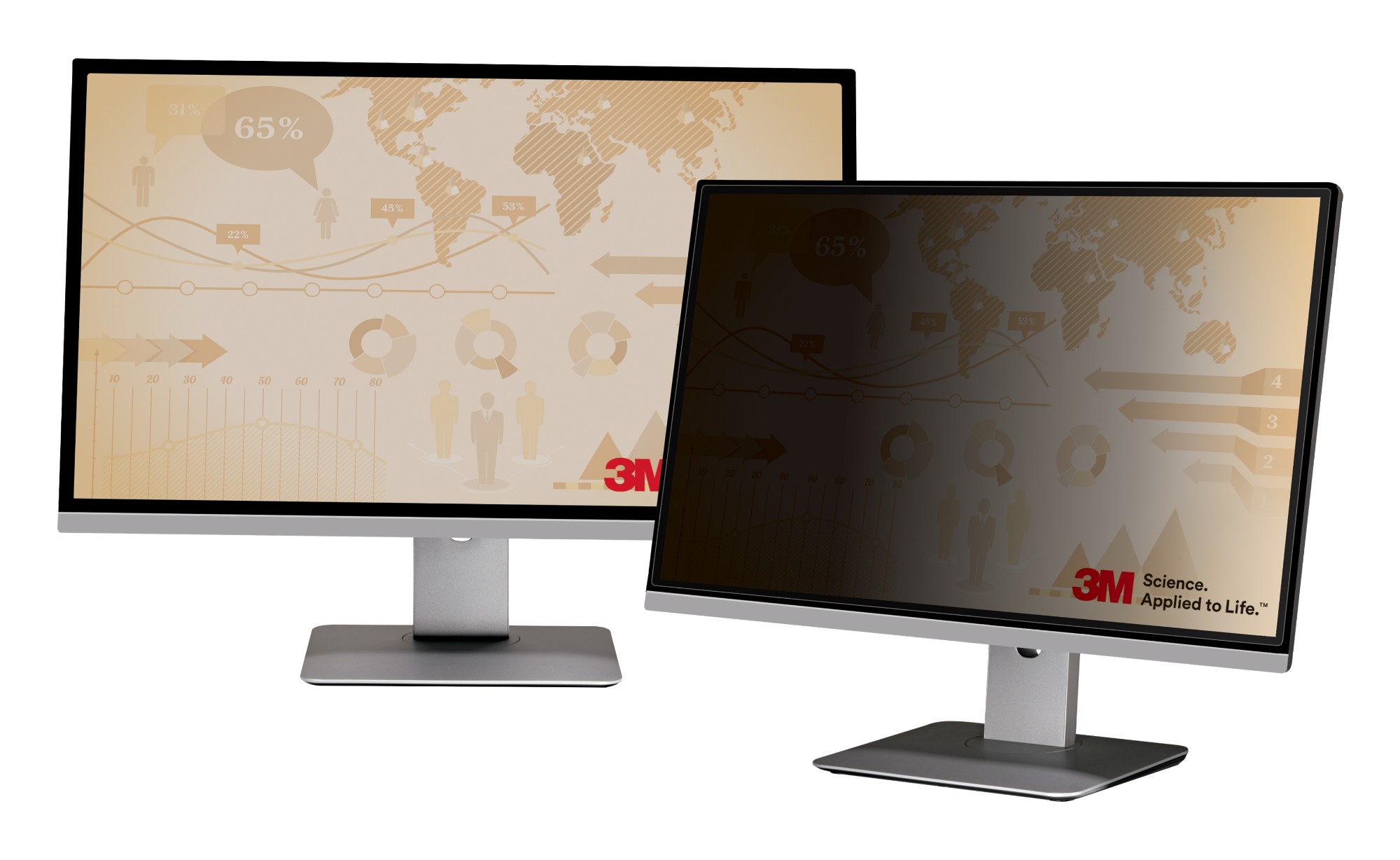 3M Privacy Filter for 24in Monitor, 16:9, PF240W9B