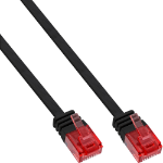 InLine Flat Ultraslim Patch Cable U/UTP Cat.6 Gigabit ready black 3m