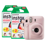 Fujifilm Instax Mini 12 Instant Camera - Blossom Pink - Camera + 40 Shot Pack