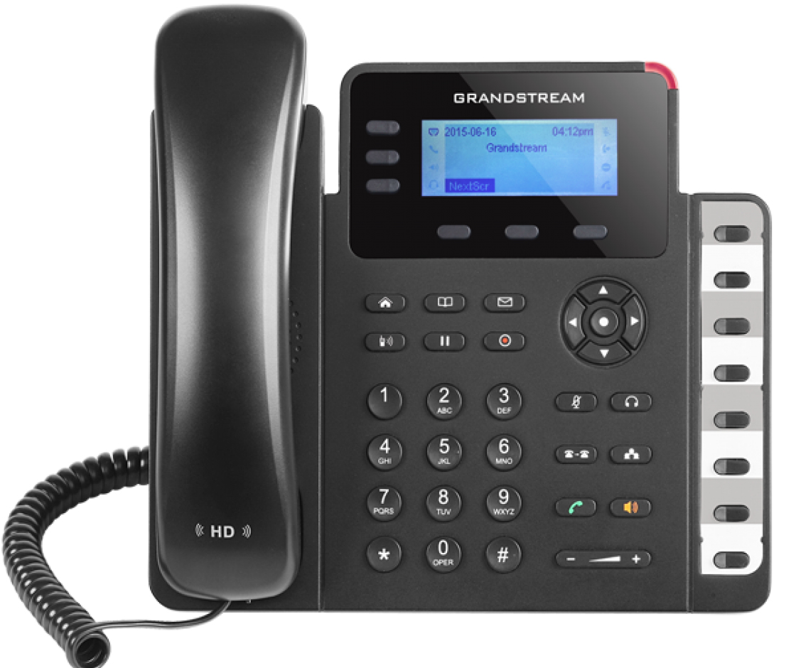 Image of Grandstream Networks GXP1630 IP phone Black, Grey 3 lines LCD