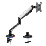 electriQ Gaming Single Monitor Arm with RGB Lighting