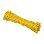 Videk 4.8mm X 200mm Yellow Cable Ties Pack of 100