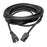 Tripp Lite P006-025-HG15 power cable Black 300" (7.62 m) NEMA 5-15P C13 coupler