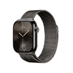 Apple Watch Series 10 GPS + Cellular 42mm Slate Titanium Case with Slate Milanese Loop