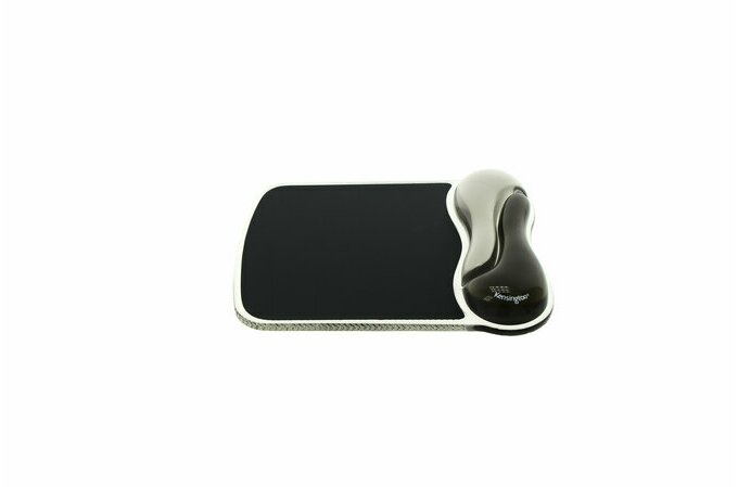 Kensington Duo Gel Wave Mouse Mat with Wristrest Grey/Black 62399