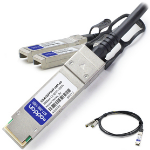 AddOn Networks SOLR-QSFP2SFP-1MP-AO InfiniBand/fibre optic cable 39.4" (1 m) QSFP+ 2xSFP+ Black, Gray