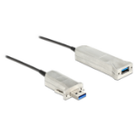 DeLOCK 20m USB3.0-A + USB Micro-B/USB3.0-A USB cable USB 3.2 Gen 1 (3.1 Gen 1) USB A USB A/Micro-USB B Black, Silver