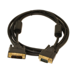 4XEM 4XDVIVGA10FT video cable adapter 120" (3.05 m) VGA (D-Sub) DVI-D Black