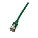 LogiLink Slim U/FTP networking cable Green 0.3 m Cat6a U/FTP (STP)