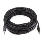 Monoprice 647 audio cable 598.4" (15.2 m) 3.5mm TRS Black