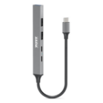 Port Designs 900163 interface hub USB Type-C 5000 Mbit/s Silver