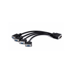 Matrox CAB-L60-4XAF video cable adapter 0.3 m VGA (D-Sub) Black