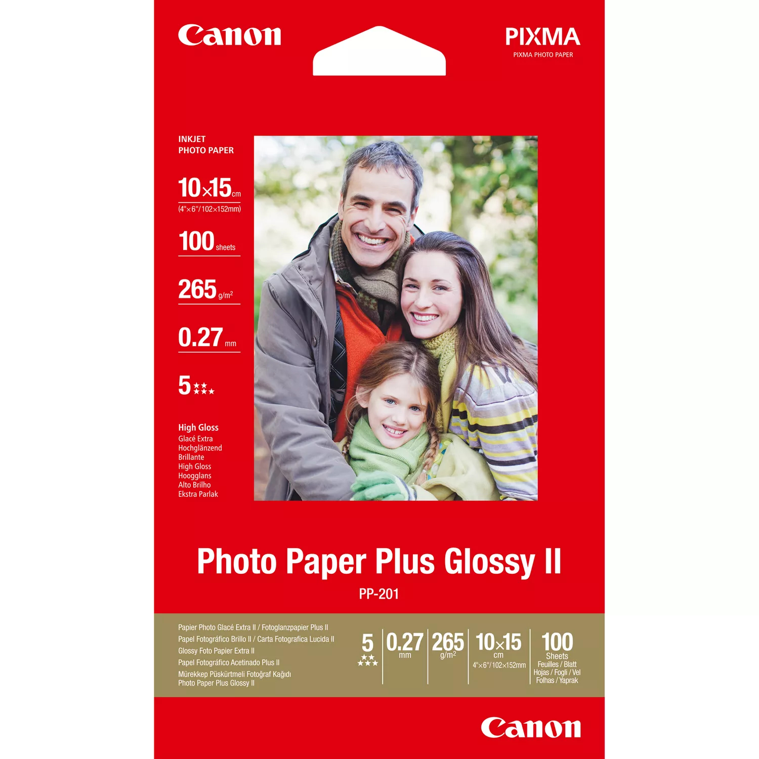 Image of Canon PP-201 photo paper High-gloss