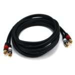 Monoprice 5347 audio cable 118.1" (3 m) 2 x RCA Black