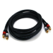 Monoprice 5347 audio cable 118.1" (3 m) 2 x RCA Black