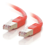 C2G Cat5E, 7ft networking cable Red 83.9" (2.13 m)