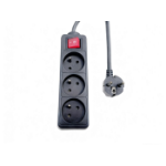 Microconnect MC-PSOO030150FRB power extension 1.5 m 3 AC outlet(s) Indoor Black