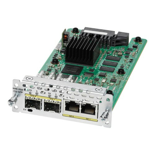 Image of Cisco NIM-2GE-CU-SFP= network switch module Gigabit Ethernet