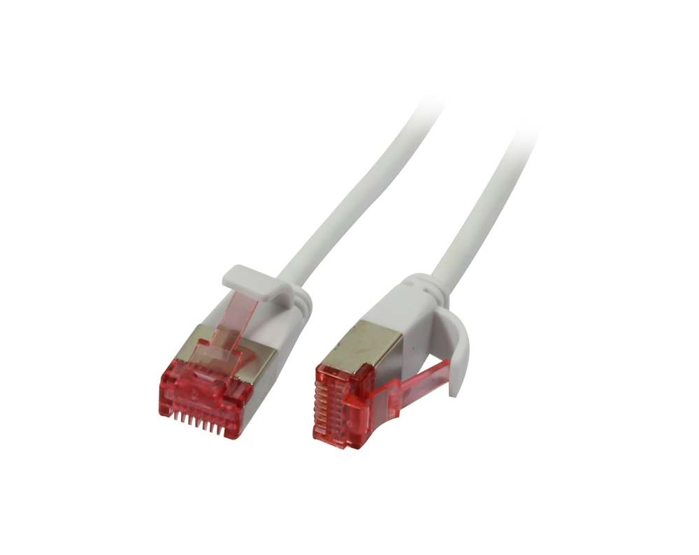 EU Product - Patchkabel RJ45 Cat6 250Mhz weiss U/FTP slimline rund d - Cable - Network thumbnail