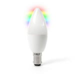 electriQ Smart WIFI Candle LED Bulb with B15 bayonet base - Changeable colour Dimmable Pre-set timer