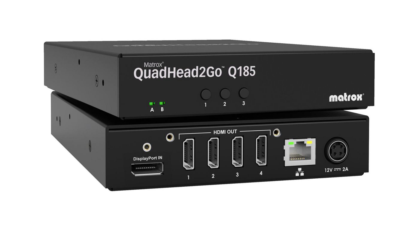 Matrox Matrox QuadHead2Go multi-monitor controller appliance.