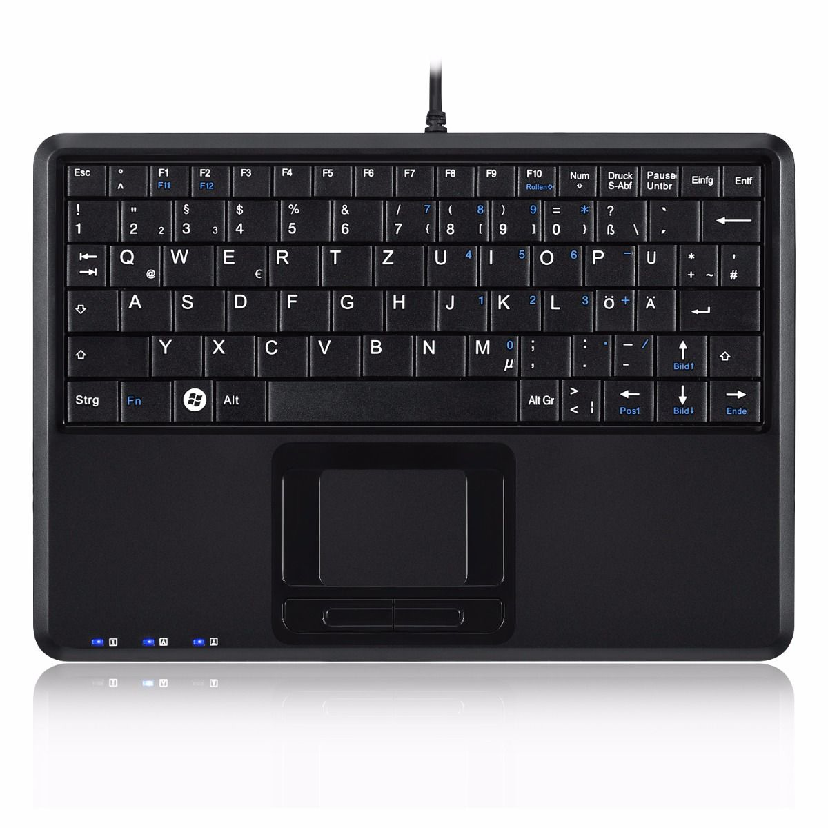 Perixx PERIBOARD-510H Plus keyboard Universal USB Spanish Black