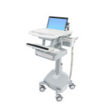 Ergotron StyleView Aluminium, Grey, White Laptop Multimedia cart