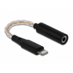 DeLOCK 66317 mobiele telefoonkabel Zwart 0,105 m 3.5mm Lightning
