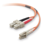 Belkin 5m LC / SC fiber optic cable 196.9" (5 m) OFC Orange
