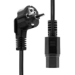 ProXtend Angled Type F (Schuko) to C15 Power Cord Black 5m