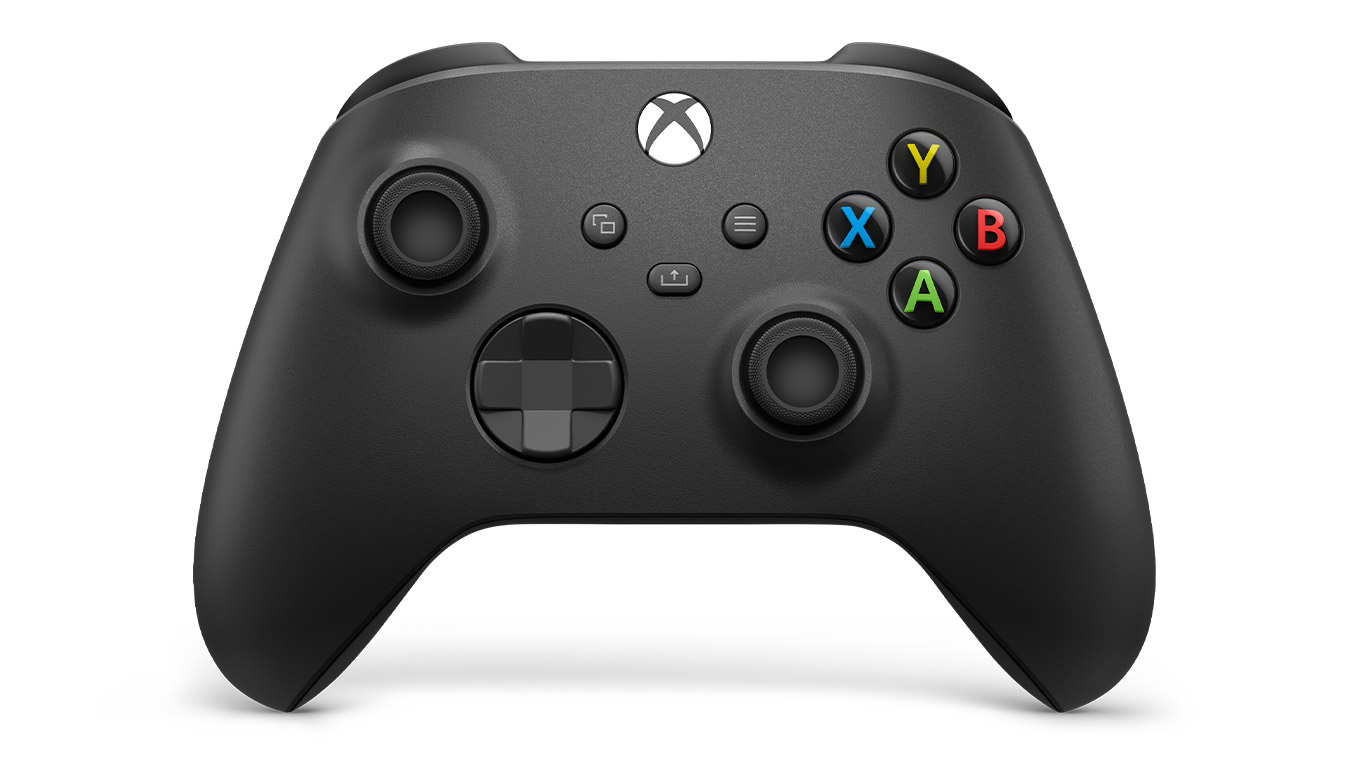 Image of Microsoft Xbox Wireless Controller Black Bluetooth Gamepad...
