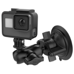 RAM Mounts Twist-Lock Suction Cup Mount with Universal Action Camera Adapter