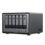 Ugreen NASync DXP6800 Pro 72TB (Seagate Ironwolf); 6-Bay Thunderbolt NAS with Inte l 10-Core i5 CPU (Up to 4.40 GHz); 8GB DDR5; 4x M.2 PCIe Slots; 1x 2.5GbE; 1x 10GbE; 2 TBT4; SD Slot (Diskless)