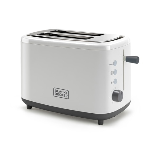 Black & Decker BXTO820E brödrostar 2 skivor 820 W Vit