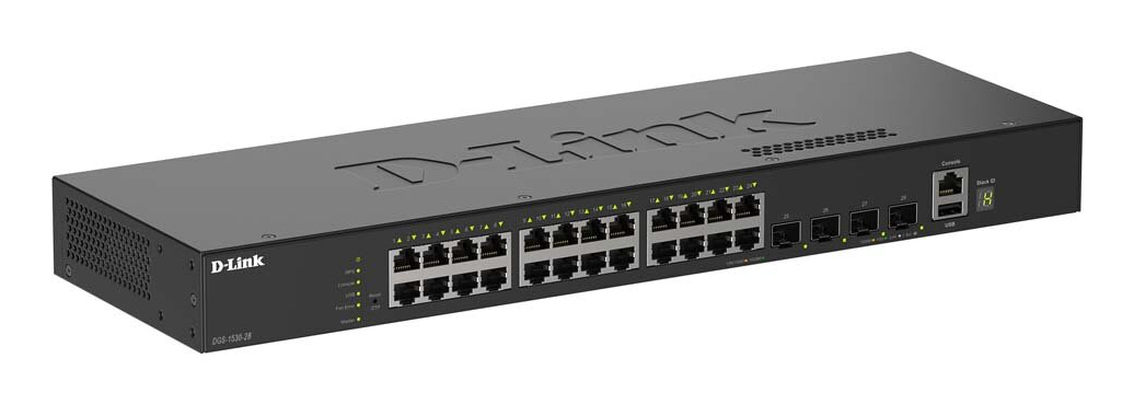 D-Link 28-Port Gigabit Stackable Smart Managed Switch with 4 x 10G SFP