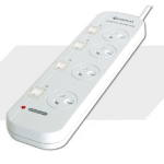 Sansai PAD-421SW surge protector White 4 AC outlet(s) 240 V 1 m