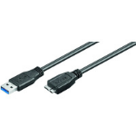 Microconnect USB3.0AB3MICRO USB cable 3 m USB 3.2 Gen 1 (3.1 Gen 1) USB A Micro-USB B Black