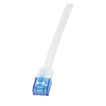 LogiLink CF2061U networking cable White 3 m Cat6 U/UTP (UTP) Flat