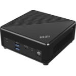 MSI Cubi N ADL-065US PC/workstation Intel® N N200 4 GB DDR4-SDRAM 128 GB SSD Windows 11 Pro Mini PC Black