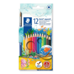 Staedtler Noris aquarell 144 10 Black, Blue, Bordeaux, Brown, Green, Light Green, Mauve, Navy, Orange, Peach, Red, Yellow 12 pc(s)