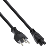 InLine power cable for notebook Switzerland 3 Pin coupling 2m