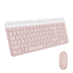 Logitech MK470 Slim Combo keyboard Mouse included RF Wireless QWERTY Italian Pink
