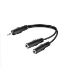 Microconnect AUDLR02 audio cable 0.2 m 3.5mm 2 x 3.5mm Black