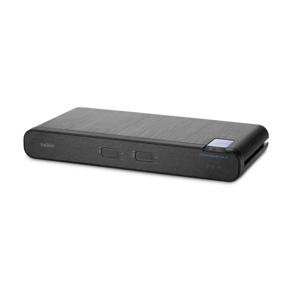 Image of Belkin Universal 2nd Gen Secure KVM switch Rack mounting Black