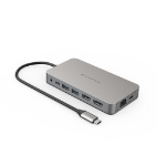Targus DUEL HDMI 10-IN1 USB 3.2 Gen 1 (3.1 Gen 1) Type-C 5000 Mbit/s Stainless steel